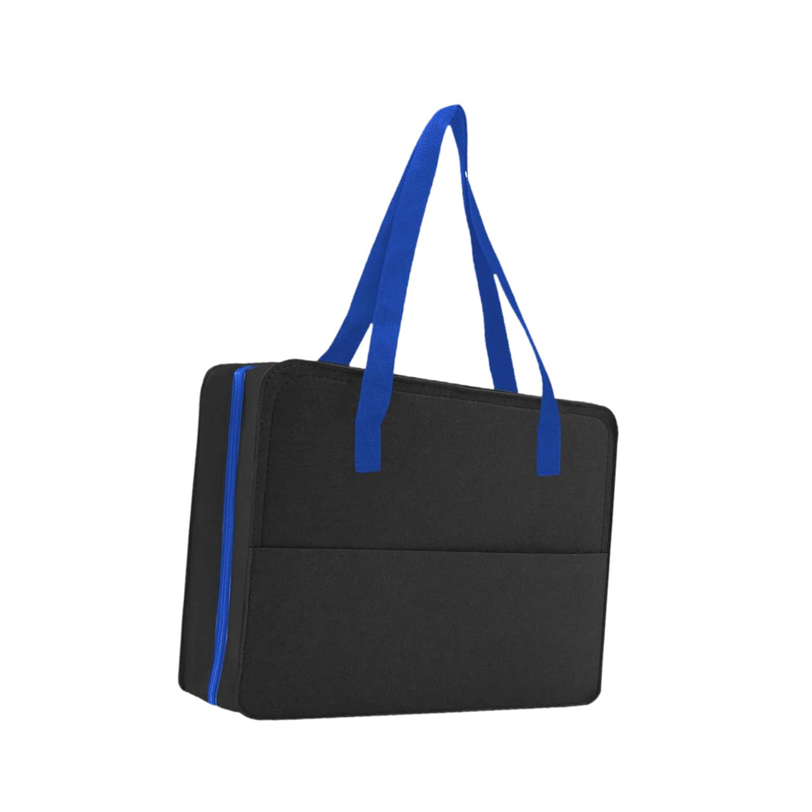 Magideal - Organizador De Autos De Juguete Bolso Para Guardar Mini Carros Caja De Exhibición Portátil Con Separadores Elásticos Apto Para Niños Adultos Coleccion Negro