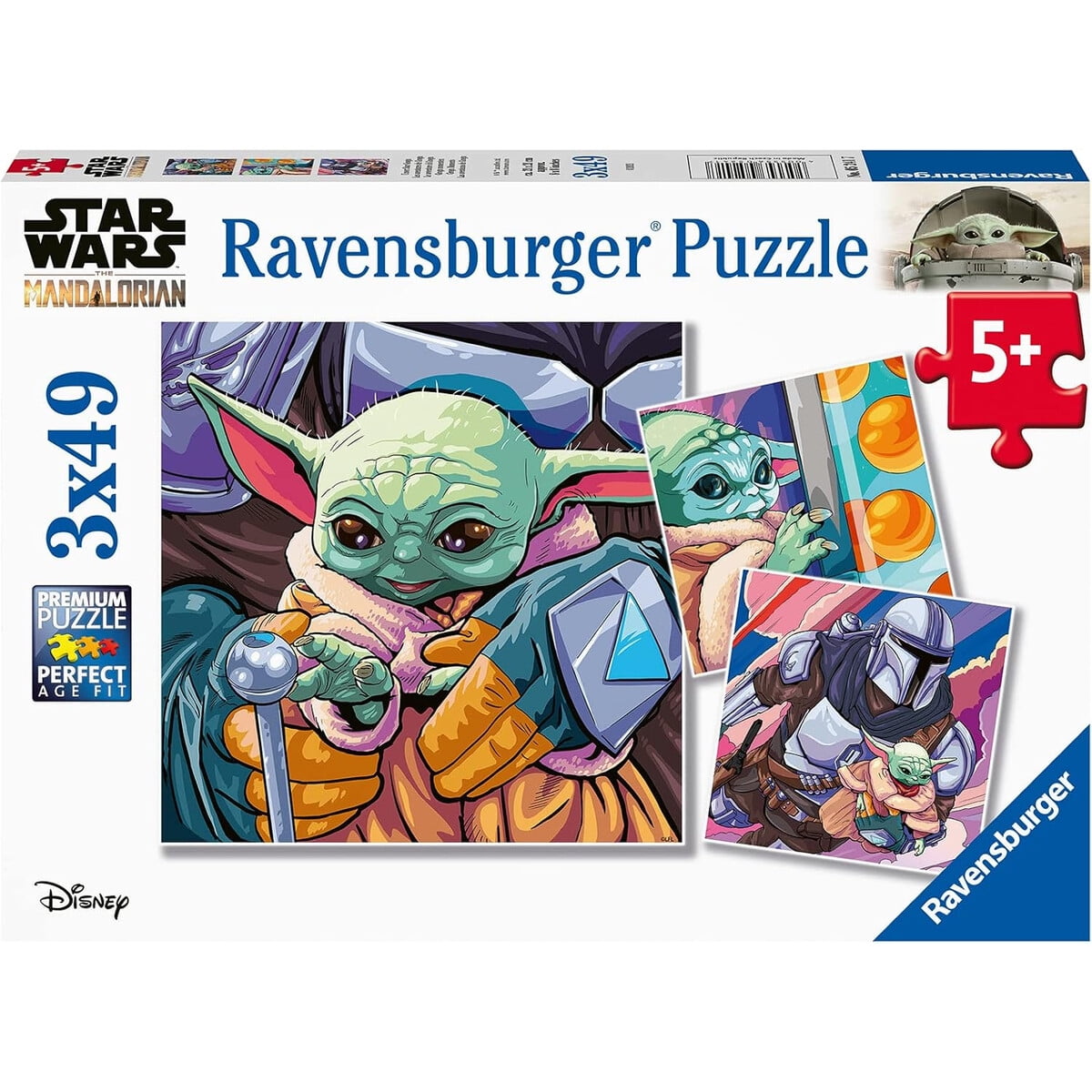 Puzzle Ravensburger Star Wars Mandalorian Grogu 3x49 Piezas