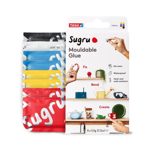 Super Glue Sugru Tesa, impermeable, para mejoras en el hogar, paquete de 8