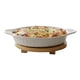 thumbnail image 2 of Fuente Horno Base Bambú Servir Mesa Estilo Minimalista Jhn, 2 of 3