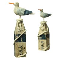 Ioensy - Estatuilla De Simulación De Escultura De Estatua De Gaviota Para Gabinete De Jardín De Dormitorio