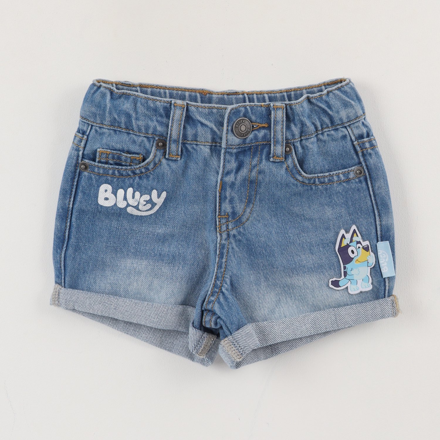 Short Niña Azul Jeans Bluey