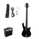 thumbnail image 1 of Bajo Eléctrico Fiddler Negro + Amplificador 20W, 1 of 10