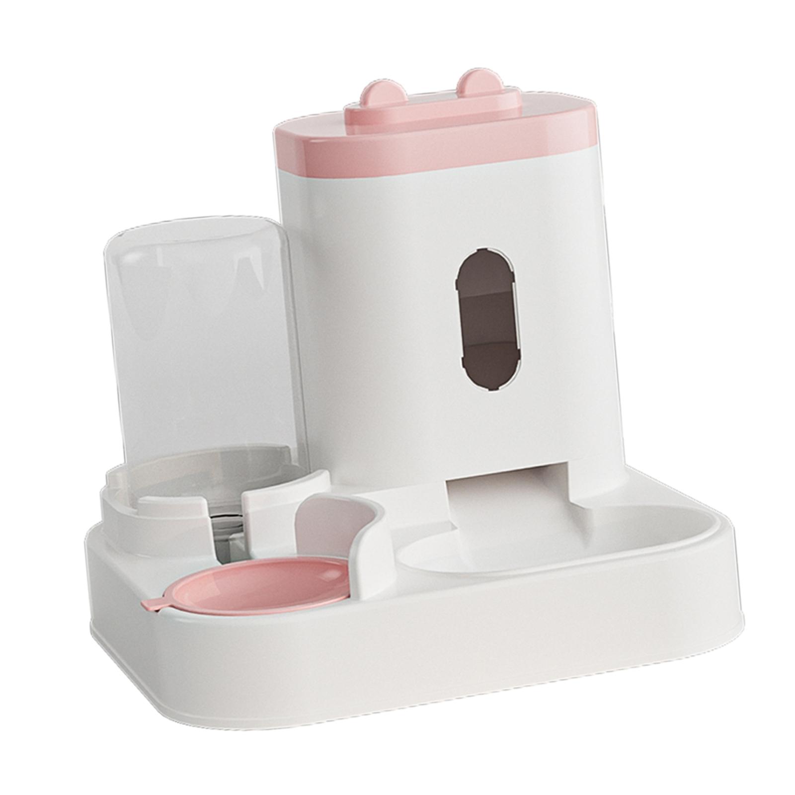 Ioensy - Cuenco De Agua Para Perros Y Comida Para Gatos, Alimentador Automático Para Mascotas Duradero 2 En 1 De Gran Capacidad