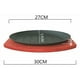thumbnail image 2 of Platos De Fierro Fundido 28cm Oval Con Base De Madera Ideal Para Preparaciones Calientes Parrila, 2 of 4