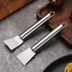 thumbnail image 2 of 1pc Stainless Steel Ice Shovel Cleaning Shovel, Refrigerator Defrosting Shovel, Range Hood Scraper, Kitchen Pot Shell Cleaning And Decontamination Tool Notes Bilingual, 2 of 4