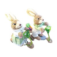Magideal - Decoración De Conejitos De Pascua, Decoración De Paja, Adorno De Escritorio, Decoración De Vacaciones, Decoración Con Paja Para La Oficina Del Partido