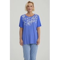 Fashionspark - Polera Mujer Estampada Azulino