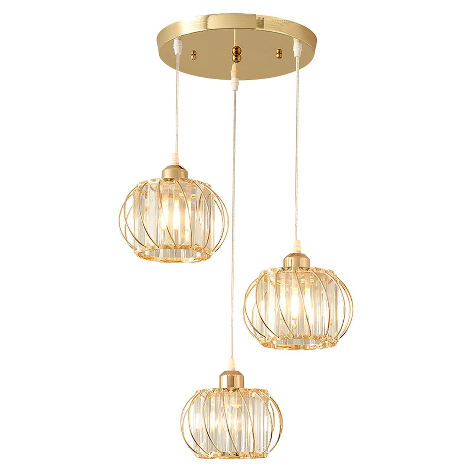 Ioensy - Candelabros De Luz Colgante De Cristal Accesorio De Iluminación Para Base Redonda De Cocina