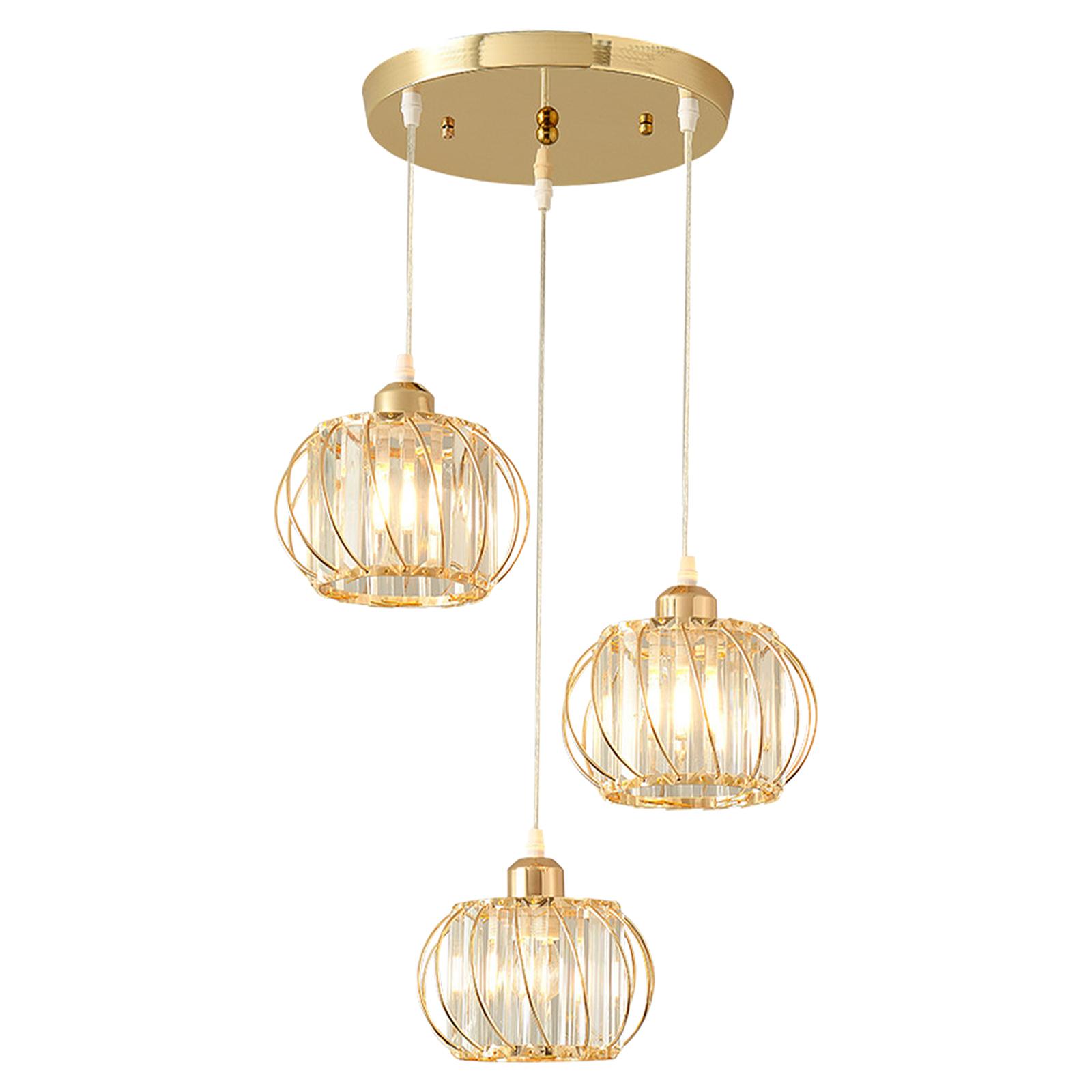 Ioensy - Candelabros De Luz Colgante De Cristal Accesorio De Iluminación Para Base Redonda De Cocina