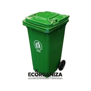 Capri - Contenedor De Basura De 120 Lts Verde