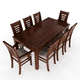 thumbnail image 2 of Juego de Comedor Roma 8 Sillas incluye 2 sitiales Nogal Mesa 1.8 Rectangular Madera, 2 of 3