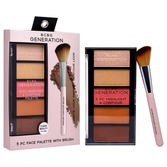 Set de Paleta BCBGeneration Iluminador y Contorno 6 pzas con brocha