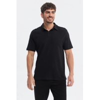 Fashionspark - Polera Hombre Polo Lisa Negro