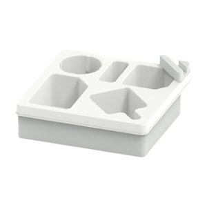 Bothyi - Bandeja De Soporte De Taza De Sofá Case De Sofá De Silicona Fácil De Limpiar Para Bebidas De Armario En Casa Blanca