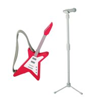 Bothyi - Juego De Guitarra Y Micrófono En Miniatura 2X 1:12, Decoración De Juego De Simulación Para El Hogar