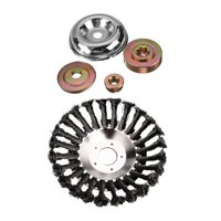 Ioensy - Cabezal De Corte De Repuesto, Cabezal De Cepillo De Malas Hierbas De Alambre De Acero Giratorio Para Eliminación De Óxido