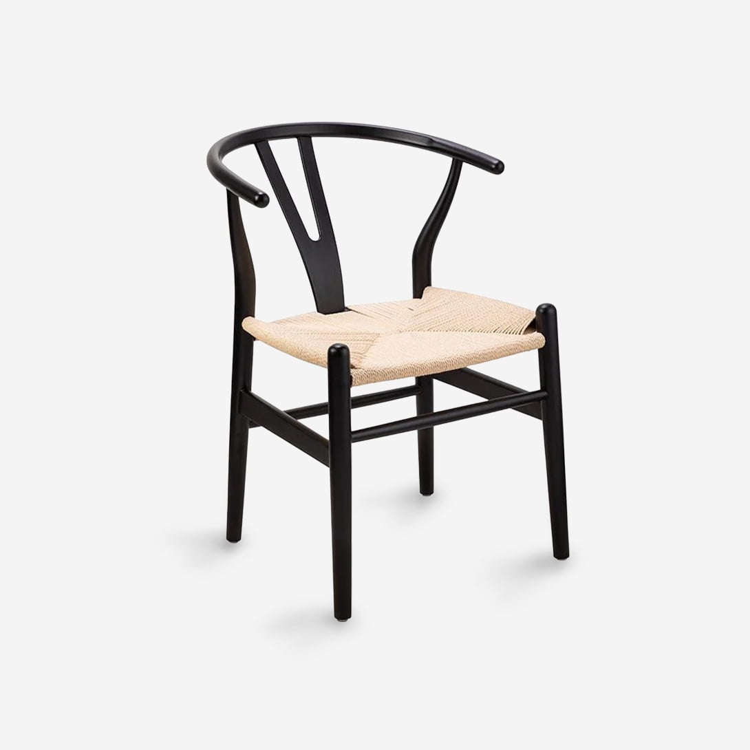 Javimate - Silla Wishbone Madera Negro