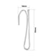 thumbnail image 2 of Uxcell 2.48" Ganchos de cortina de metal electrochapado tono plateado 20 unidades, 2 of 5