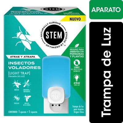 Trampa De Luz Insectos Voladores Aparato + Repuesto 1 Un Stem