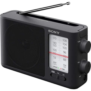 Sony - Radio Fm Am Portátil Icf 506 Con Sintonización Analógica Negra