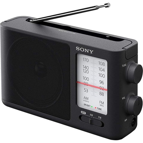 Sony - Radio Fm Am Portátil Icf 506 Con Sintonización Analógica Negra