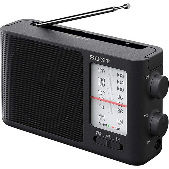 Radio Fm am Portátil Icf 506 Con Sintonización Analógica Negra