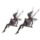 thumbnail image 4 of 2x Encantadora Figura De Hada De Jardín Decoración Fuente Estatua Ornamento Marrón, 4 of 7