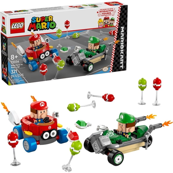 LEGO Super Mario Kart Baby Mario vs Baby Luigi Set 72034