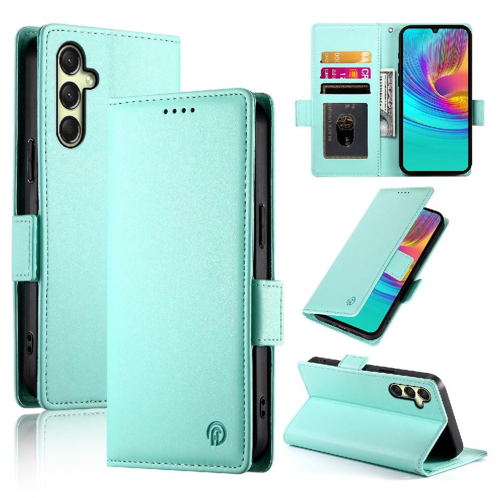 Foxdock - Funda Cartera Magnética Con Tarjetas Y Soporte Para Samsung Galaxy A16 Verde