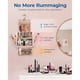 thumbnail image 2 of Bolsa de maquillaje para mujeres con gancho colgante, gran capacidad portátil resistente al agua organizador caso de viaje para artículos de aseo y cosméticos, rosa, 2 of 3