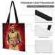 thumbnail image 3 of Gianluigi Donnarumma Bolso de tela con estampado de lienzo para mujer, bolsa de compras reutilizable y estética, con cremallera interior, regalo para mujer, 35 × 40 cm., 3 of 6