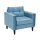 thumbnail image 2 of Sofa Retro 1 Cuerpo Felpa Azul Petroleo, 2 of 6