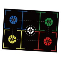 Magideal - Tapete De Entrenamiento De Baloncesto, Tapete De Entrenamiento De Pasos De Agilidad De Goma Silencioso Para Niños Y Adultos Para Mejorar La Velocidad, Estilo D 94Cmx67Cm