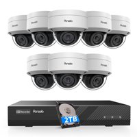 Sistema De Cámara De Seguridad Panoob Poe 8X 5Mp Dome Ai Human Detect