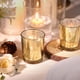 thumbnail image 3 of Juego De 36 Portavelas Votivos Gold Mercury Glass, 3 of 7