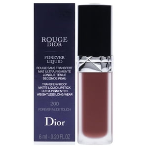 Christian Dior - Rouge Dior Forever Liquid Matte - 200 Forever Nude Touch De Para Mujer - Lápiz Labial De 0,2 Oz
