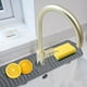 thumbnail image 3 of 1pc Silicone Sink Splash Guard For Kitchen, Sink Splash Guard Drain Pad, Bathroom Faucet Splash Water Catcher Mat, Sink Countertop Protector, 45cm*14.4cm/17.71inch*5.66inch, 3 of 4