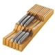 thumbnail image 1 of Organizador de bloques de cuchillos Bambüsi, de bambú, para cocina, 1 of 9