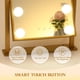 thumbnail image 4 of Espejo de tocador BWLLNI Hollywood iluminado para maquillaje, 9 LED, 10 veces, dorado, 4 of 7