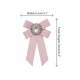 thumbnail image 2 of INSPIRE CHIC Broche de Cinta para Mujer Elegante Corbata de Lazo con Diamantes de Imitación para Vestido de Uniforme Rosa, 2 of 5
