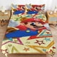 thumbnail image 1 of Super Mario Bed Duvet Cover Microfiber Bedding Sets 3D Printed Lightweight 3 Piece Comforter Sets for Kids Boys Girls, 1 of 5