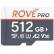 thumbnail image 1 of Tarjeta de memoria ROVE PRO microSDXC 512GB con adaptador 100MB/s, 1 of 8