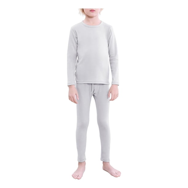 Calzoncillos Largos Algodón Niño Juvenil 3 Pack gris 8