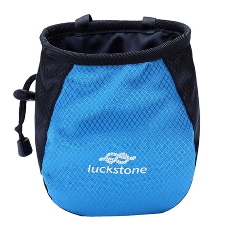 Magideal - Bolsa De Tiza Bolsa De Almacenamiento Con Accesorios Para Cinturón Bolsa Con Cordón Embalaje Para Calcetines Bolsa Portadora De Tiza Para Deportes Gim Azul