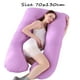 thumbnail image 5 of Almohada para embarazadas, almohada en forma de U desmontable y lavable, cojín grande, almohada de cintura, 5 of 5