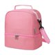 thumbnail image 1 of Bolsa De Almuerzo Con Aislamiento, Práctica Bolsa De Mano Portátil Para Mochileros En El Parque Al Aire Libre, Color Rosa, 1 of 5