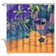thumbnail image 1 of Cortina de ducha de Lilo y Stitch para niña, juego de cortinas de baño con ganchos, tamaño 60 x 72 pulgadas, 1 of 3