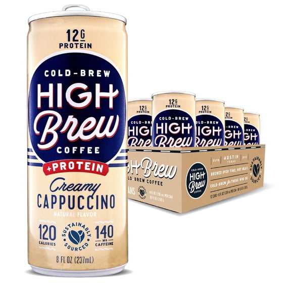 Café frío, café de alta calidad y capuchino proteico, 240 ml