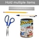 thumbnail image 5 of Patoaventuras-theme Cylinder Pen Holder Pencil Organizer with Flannel Lining PVC Leather Material Cardboard Base for study work 10*8CM, 5 of 6